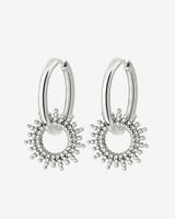 Sunny Hoop Set Medium Silber