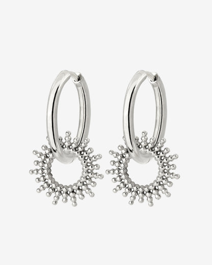 Sunny Hoop Set Medium Silber