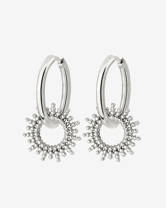 Sunny Hoop Set Medium Silber