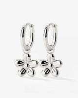 Blossom Hoop Set Small Silber