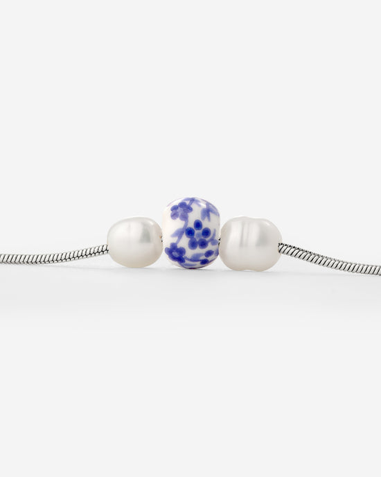Painted Blue Necklace