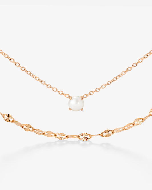Delicate Pearl Bundle Roségold