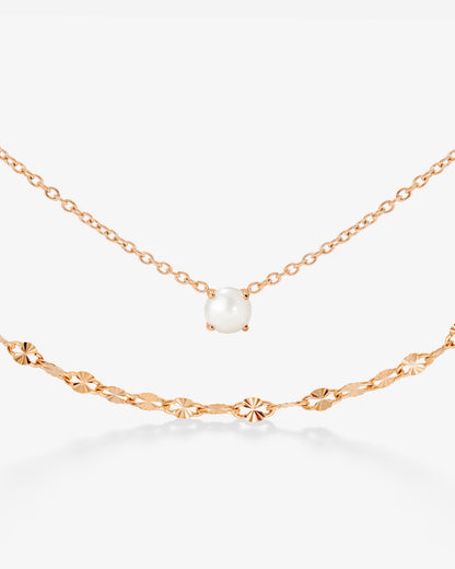 Delicate Pearl Bundle Roségold