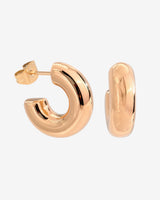 Bulky Hoop Studs Roségold