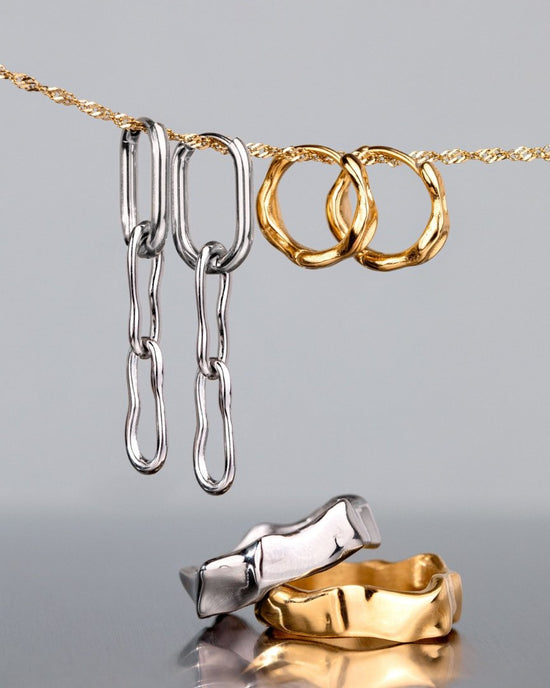 Liquid Shape Hoopies Roségold