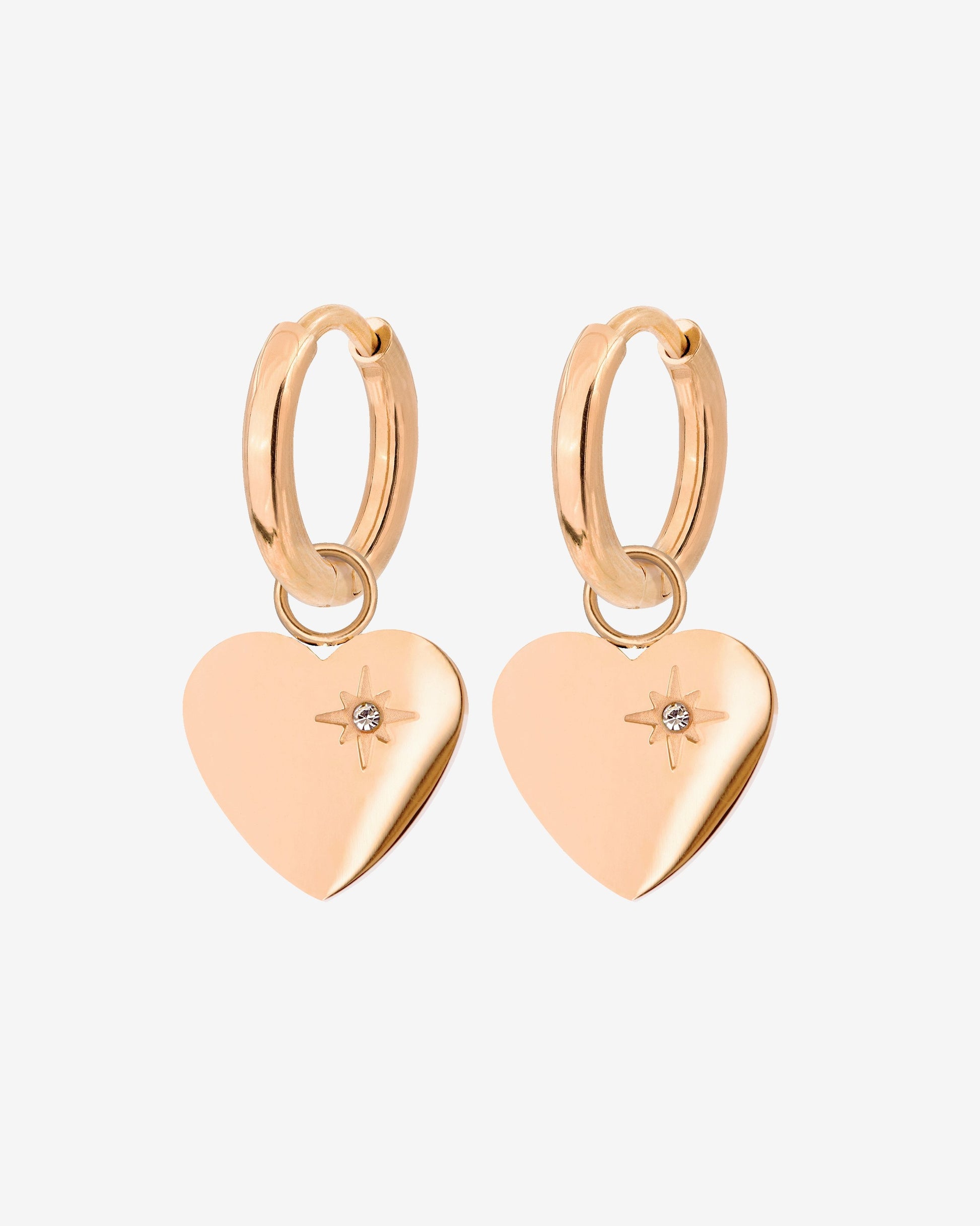 Sparkle Heart Hoop Set Baby Roségold