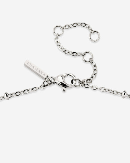 Monstera Leaf Necklace Silber