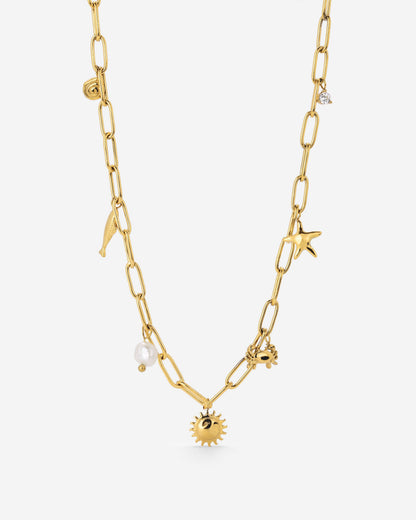 Seaside Treasures Necklace Gold