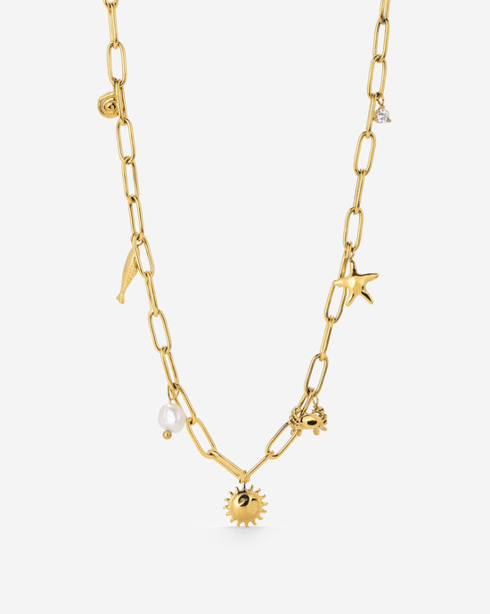 Seaside Treasures Necklace Gold