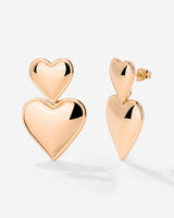 Pillow Hearts Earrings Roségold