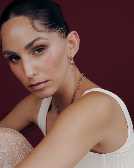 Nova Glimmer Hoop Set Small Roségold