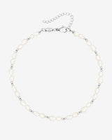 Summertime Pearl Anklet Silber