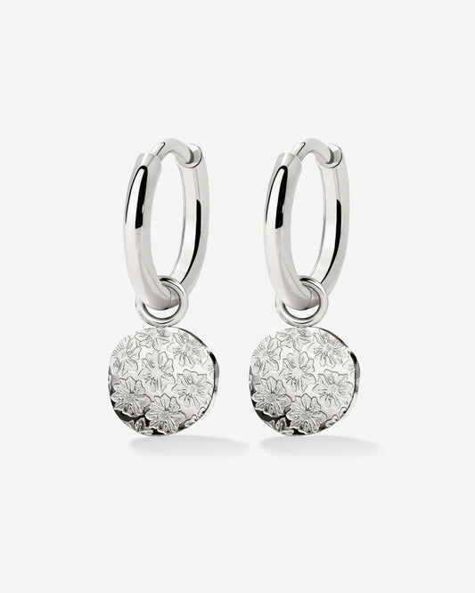 Everbloom Hoop Set Small Silber