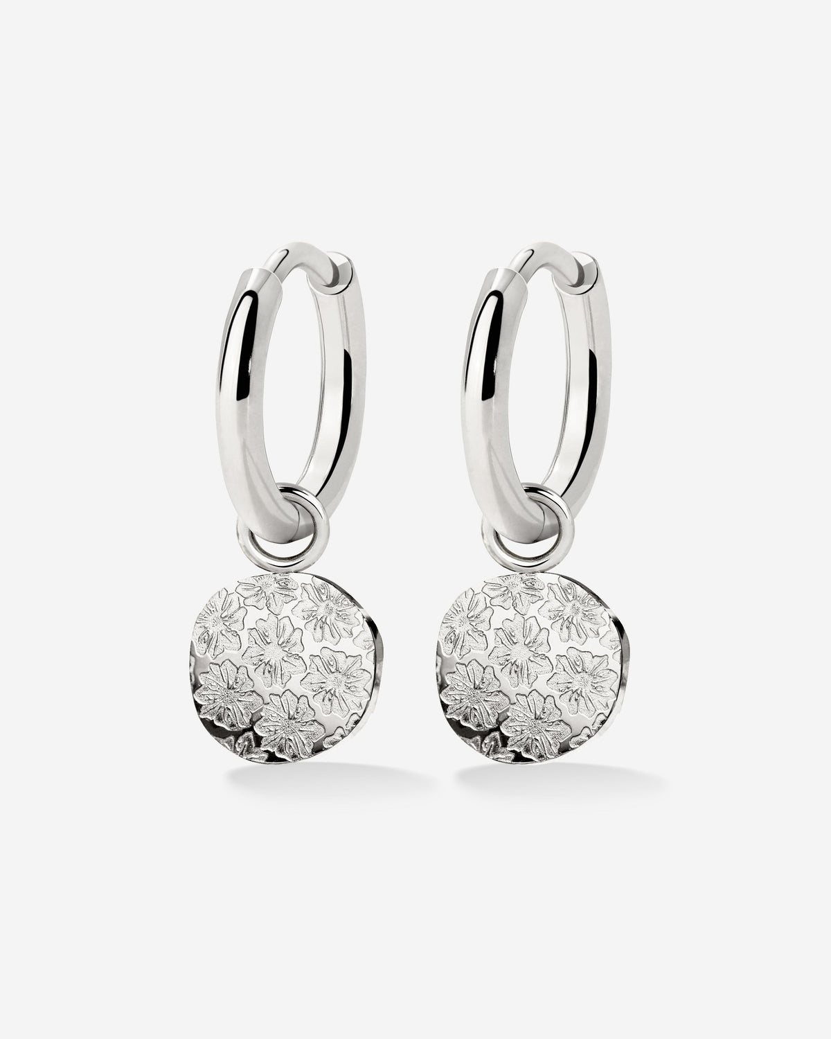Everbloom Hoop Set Small Silver