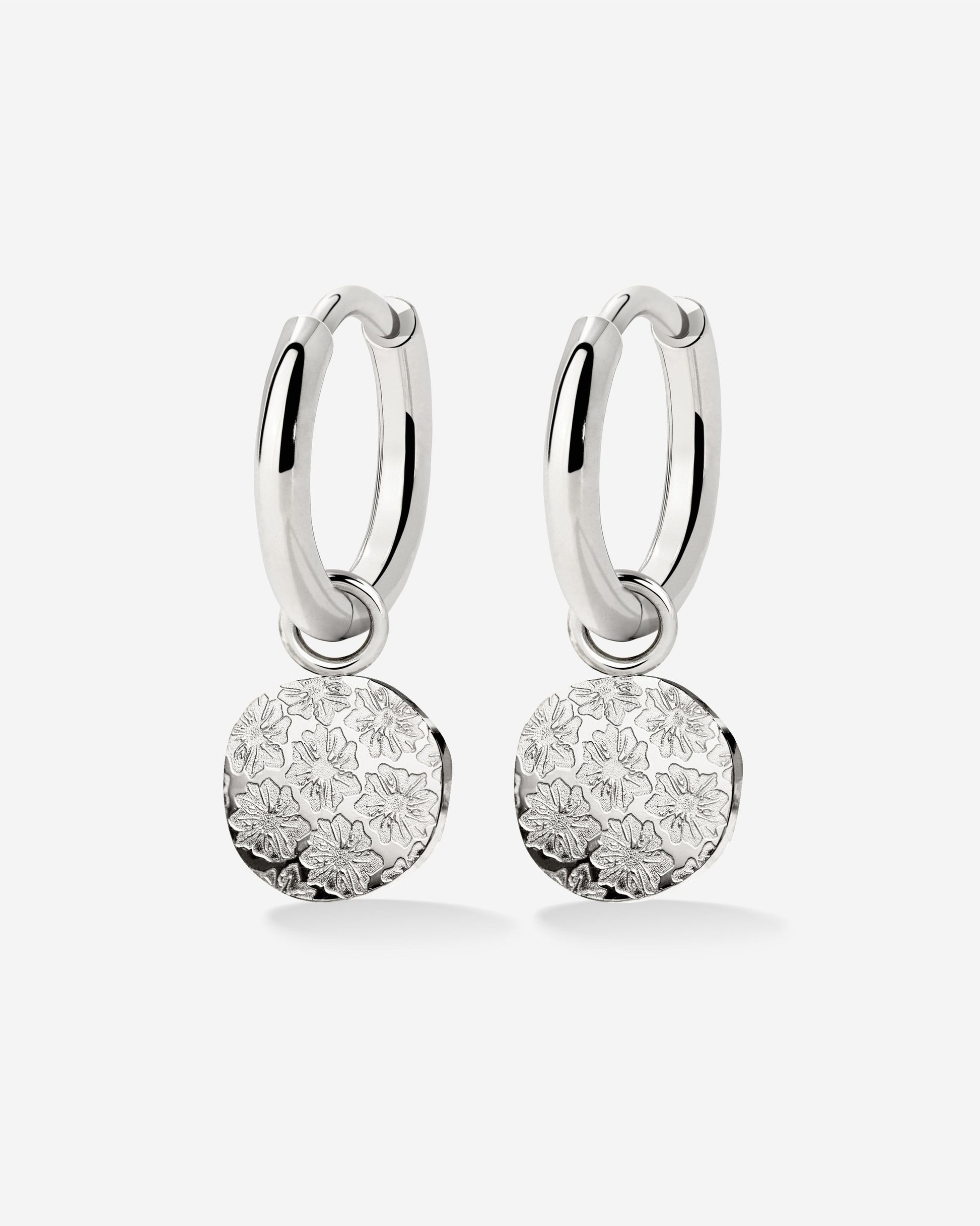 Everbloom Hoop Set Small Silber