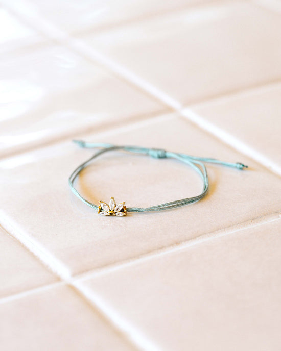 Satin Lotus Bracelet
