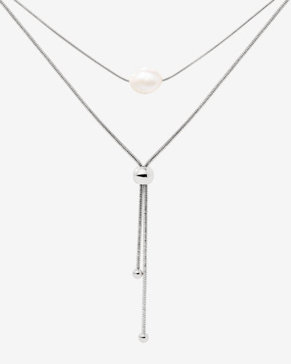 Minimalistic Elegance Necklace Bundle Silber