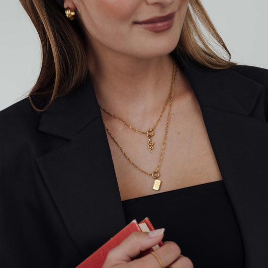Singapore Chain Charm Necklace Set