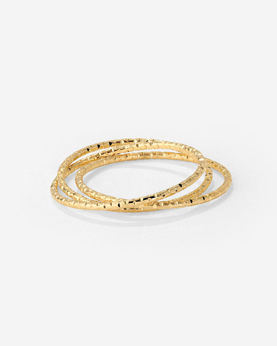 Prism Trio Ring Gold