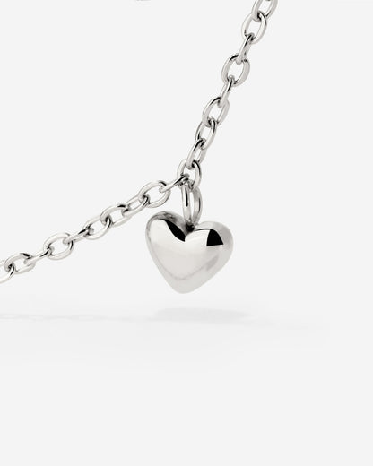 Lovely Heart Choker Silber