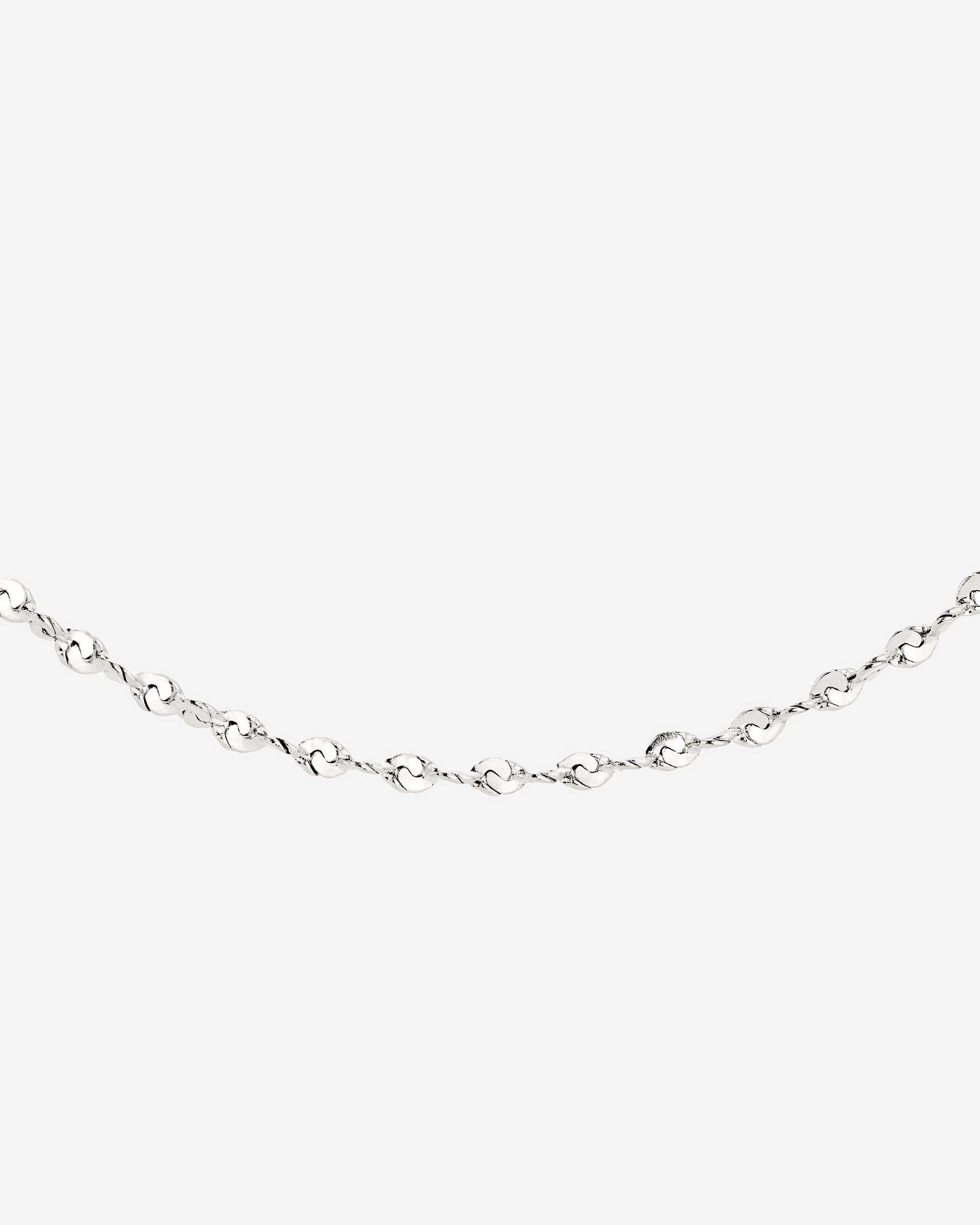 Tinsel Chain Necklace Silber
