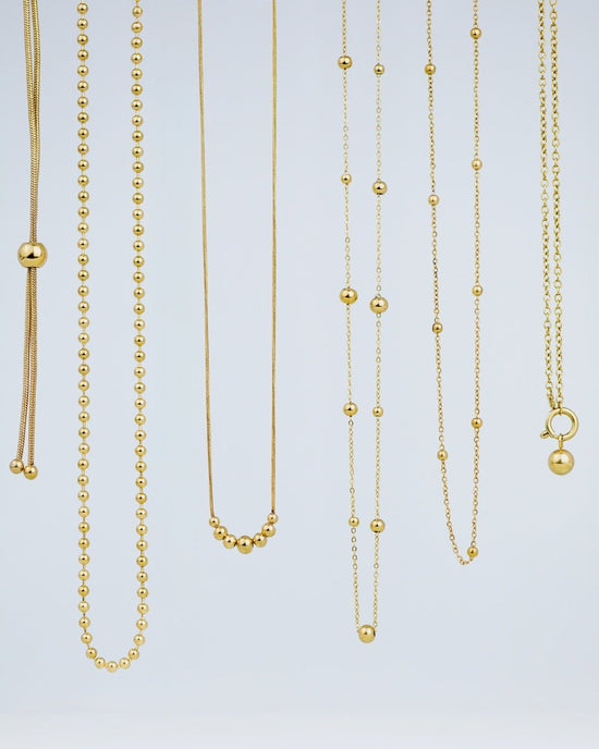 Infinite Beads Necklace Silber