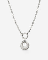 Pearly Shell Classic Chain Necklace Set Silber