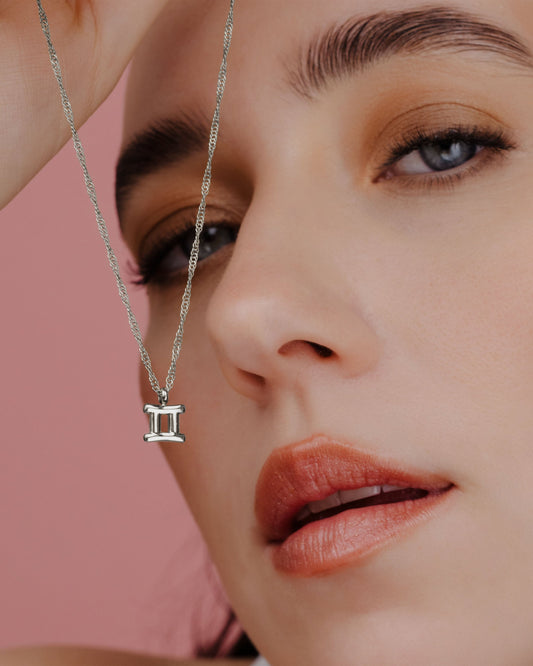 Gemini Bubble Necklace Silber