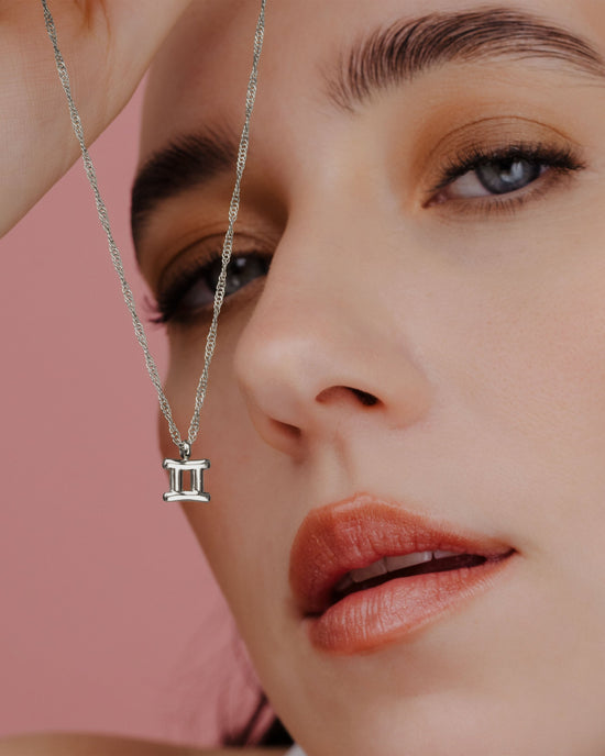 Gemini Bubble Necklace Silber