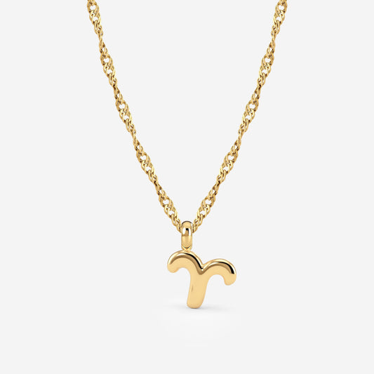 Aries Bubble Necklace Gold