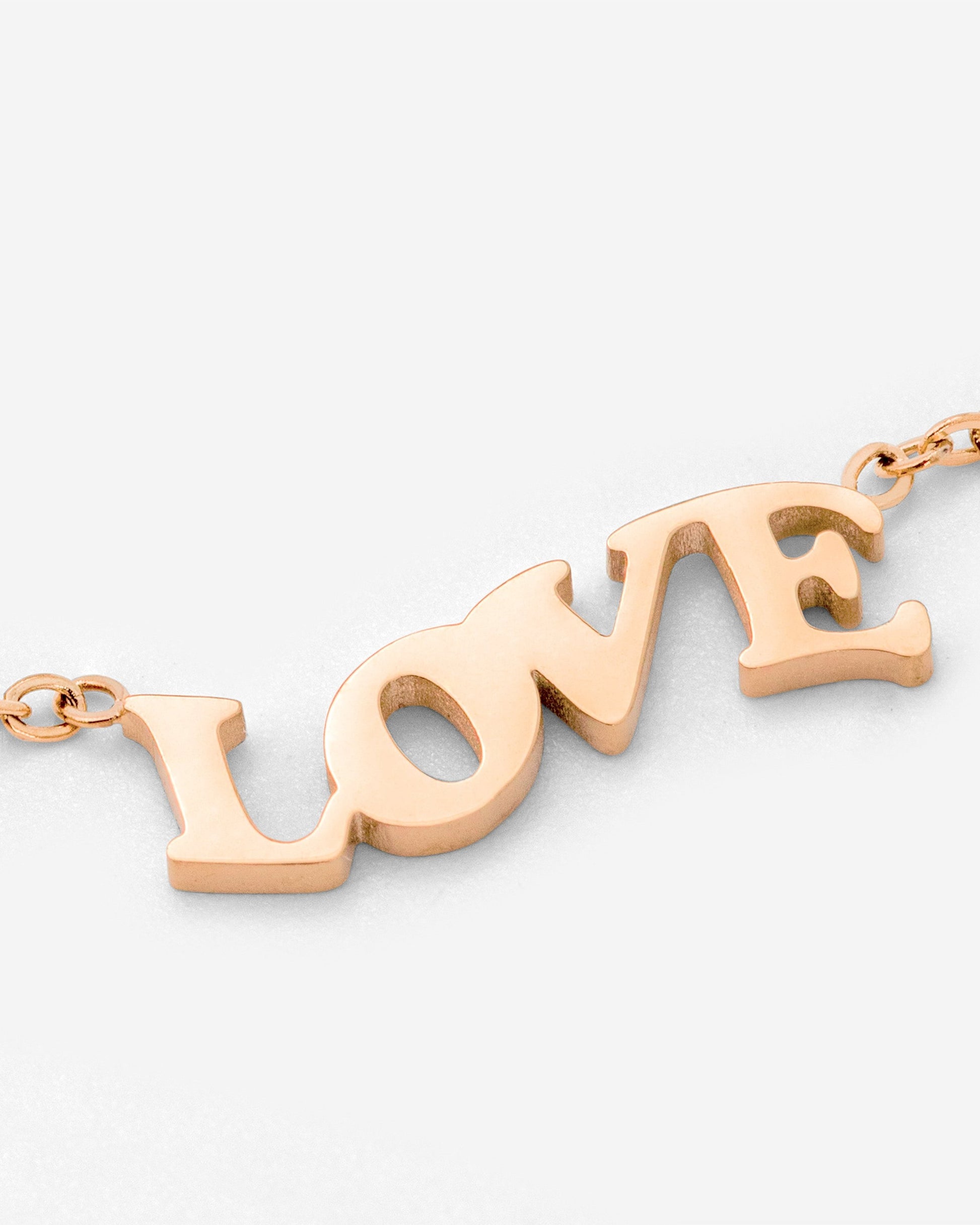 Love is Love Necklace Roségold