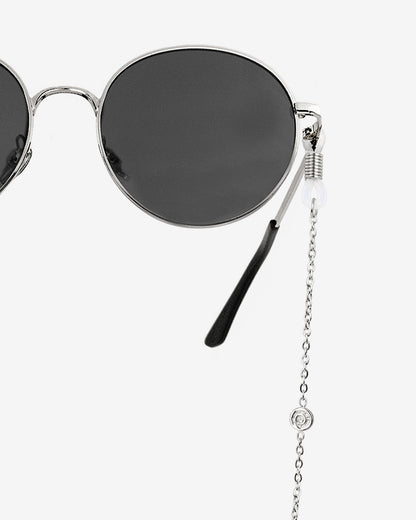 Swirl'n Sunglasses Chain Silber