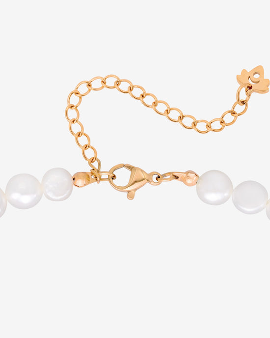 Melting Heart Pearl Necklace Roségold