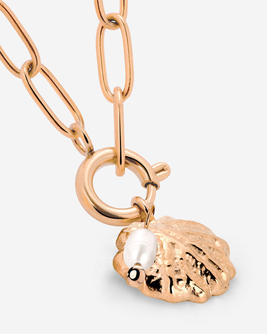 Ocean Lovers Oval Links Necklace Set Roségold