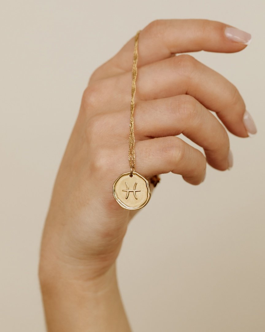 Zodiac Necklace – Pisces Silver