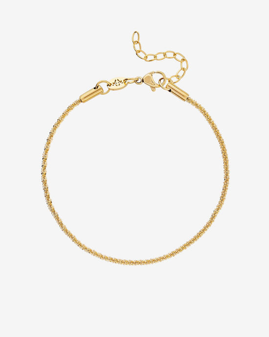Criss Cross Chain Bracelet Gold