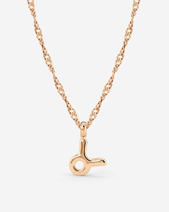 Taurus Bubble Necklace Roségold