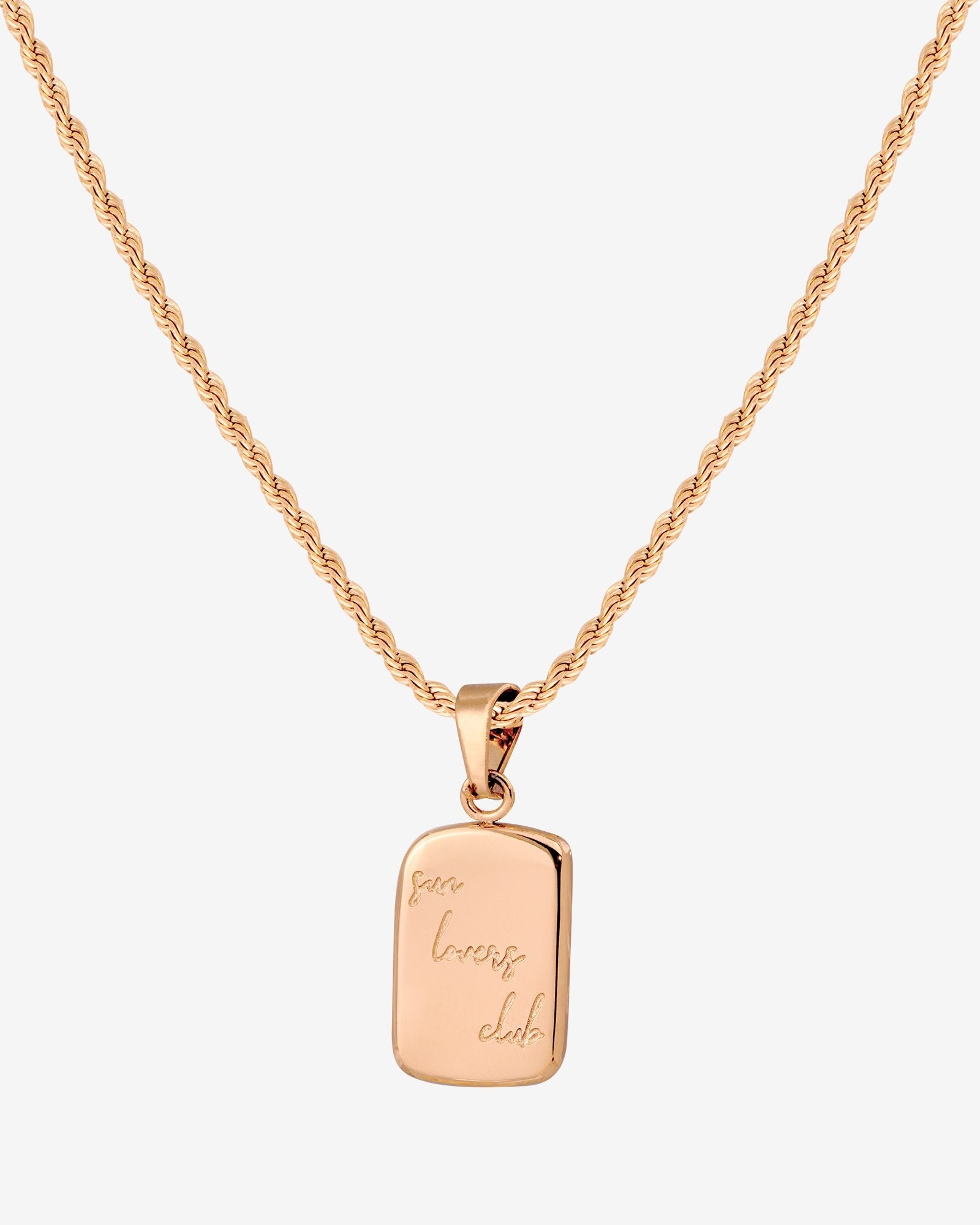Sun Lover Pendant Necklace Roségold