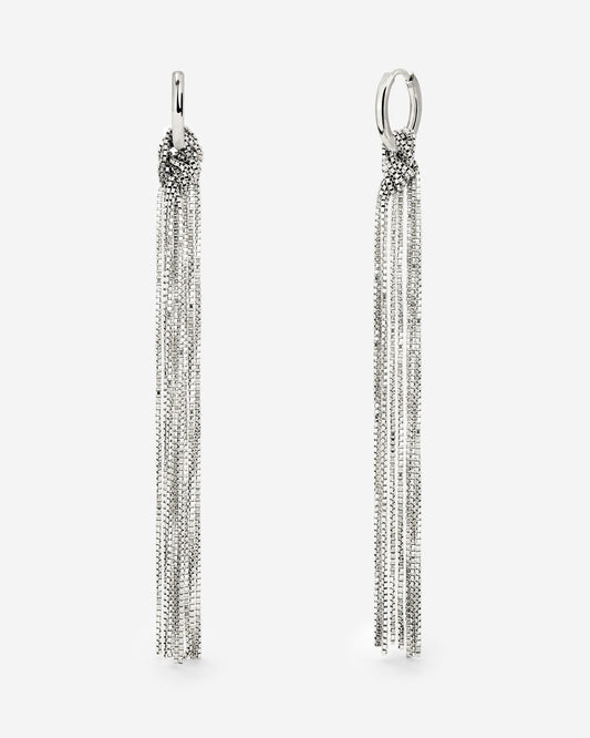 Sea Strands Hoop Set Small Silber