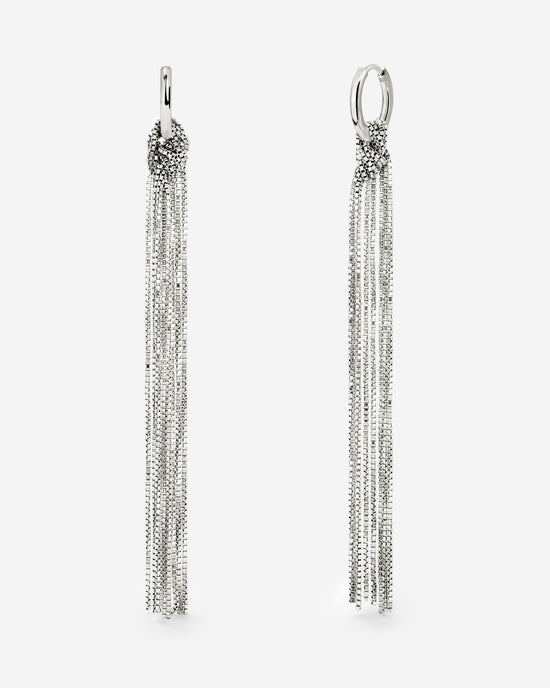 Sea Strands Hoop Set Small Silber