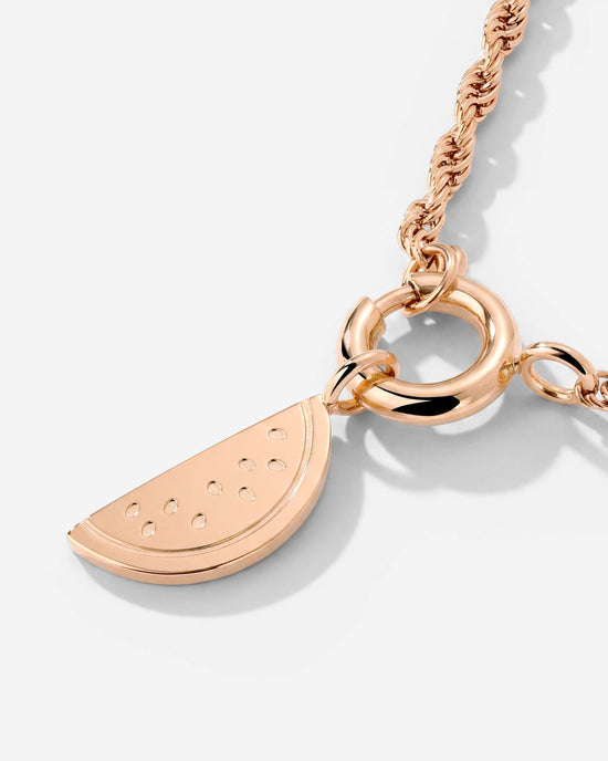 Melony Rope Chain Necklace Set Roségold