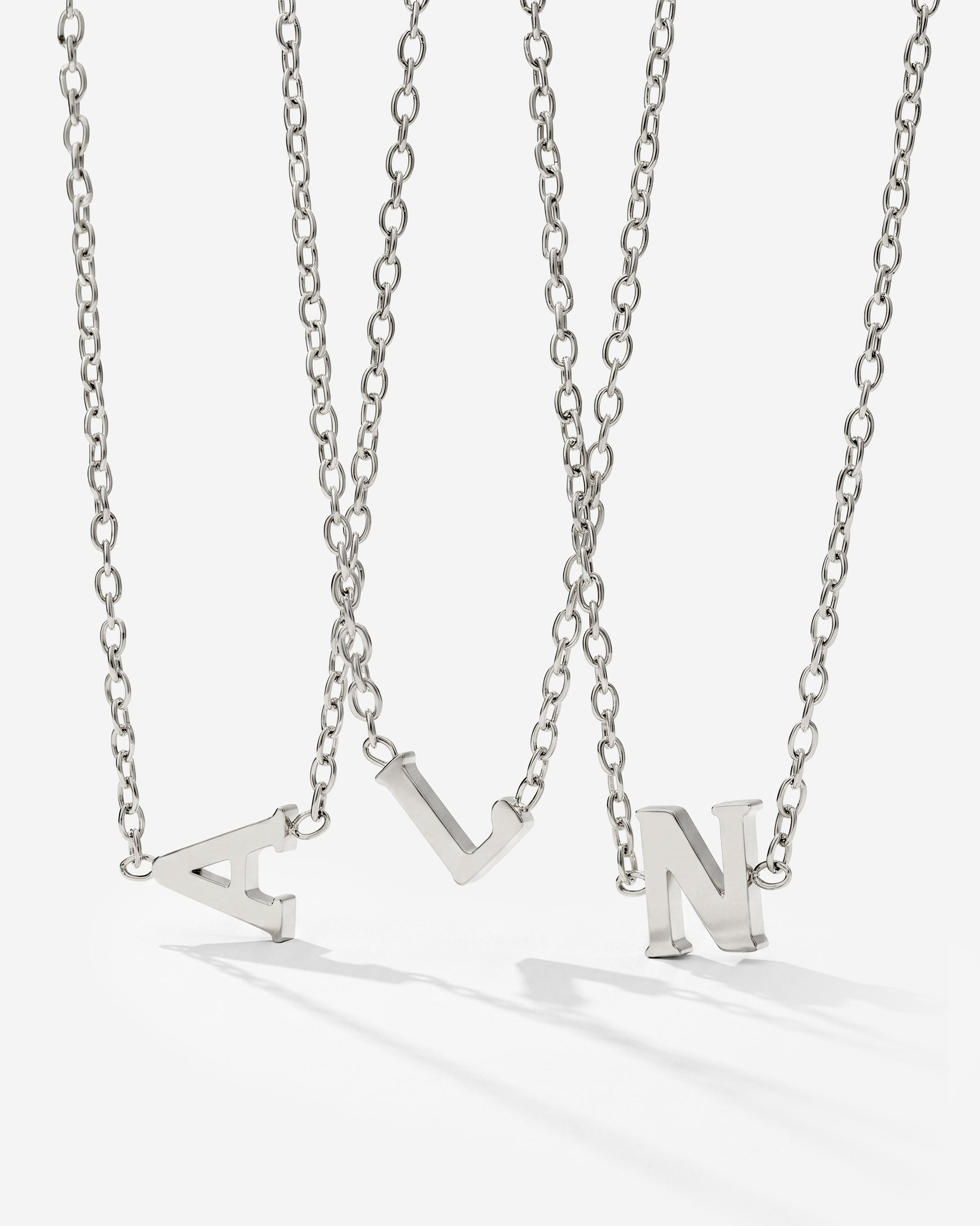 Tiny Letter Necklace