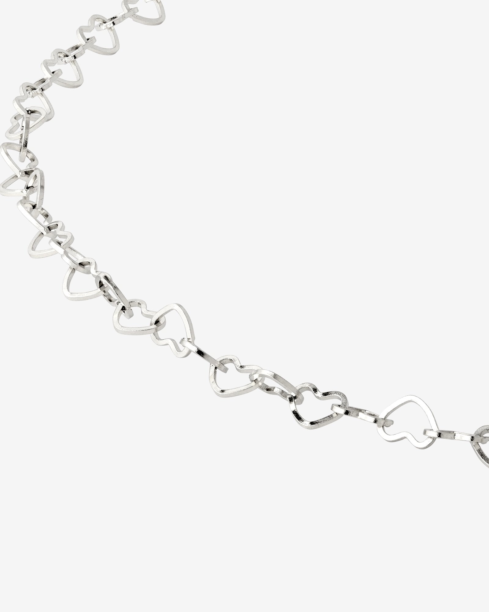 Heart after Heart Necklace Silber
