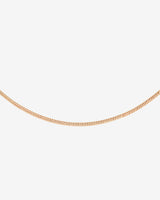 Round Snake Necklace Roségold