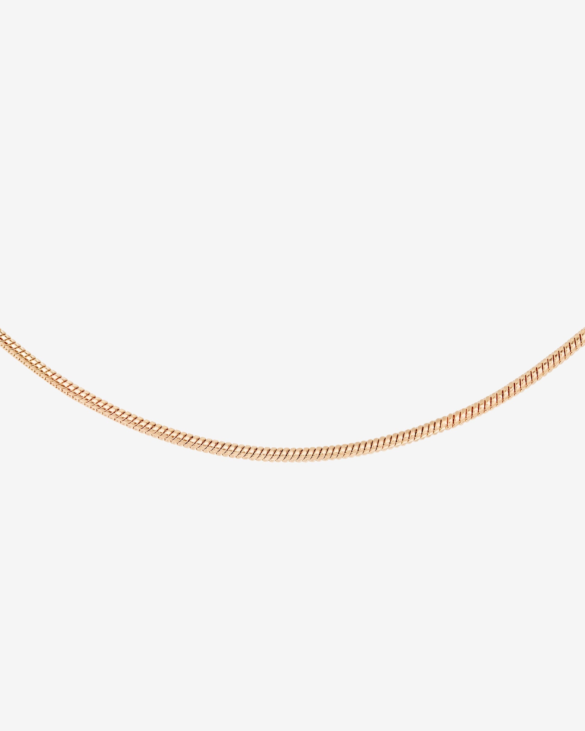 Round Snake Necklace Roségold