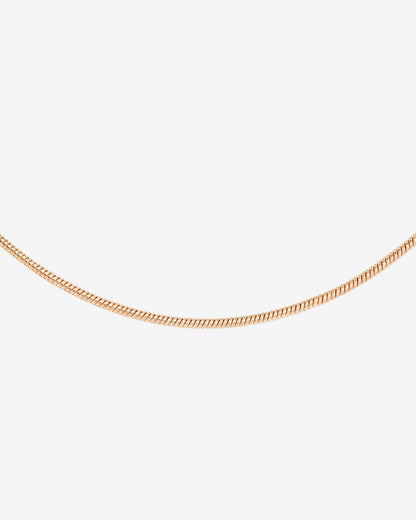 Round Snake Necklace Roségold