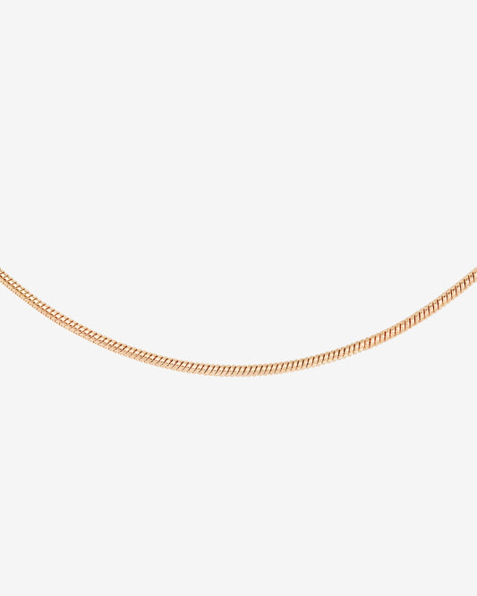 Round Snake Necklace Roségold