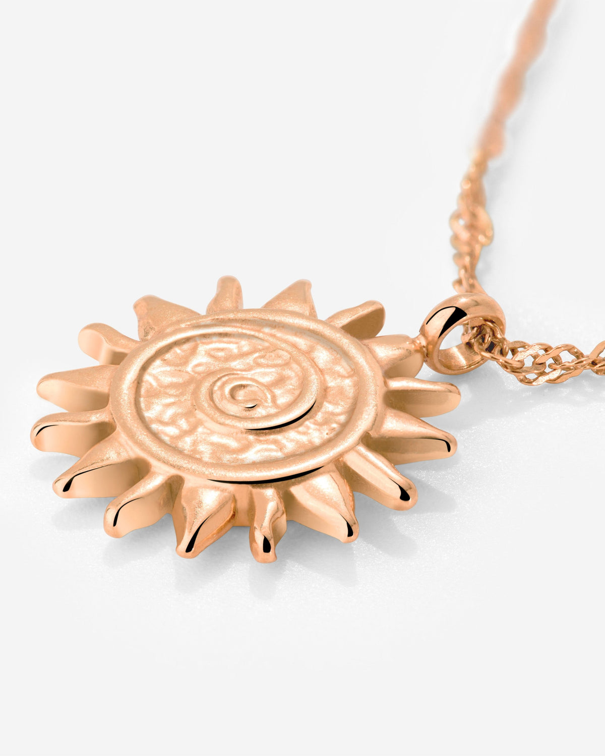 Sunny Swirl Necklace Roségold