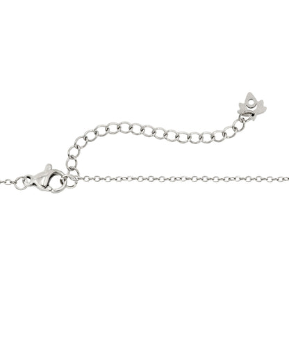 Flower 'n' Beads Necklace Silber