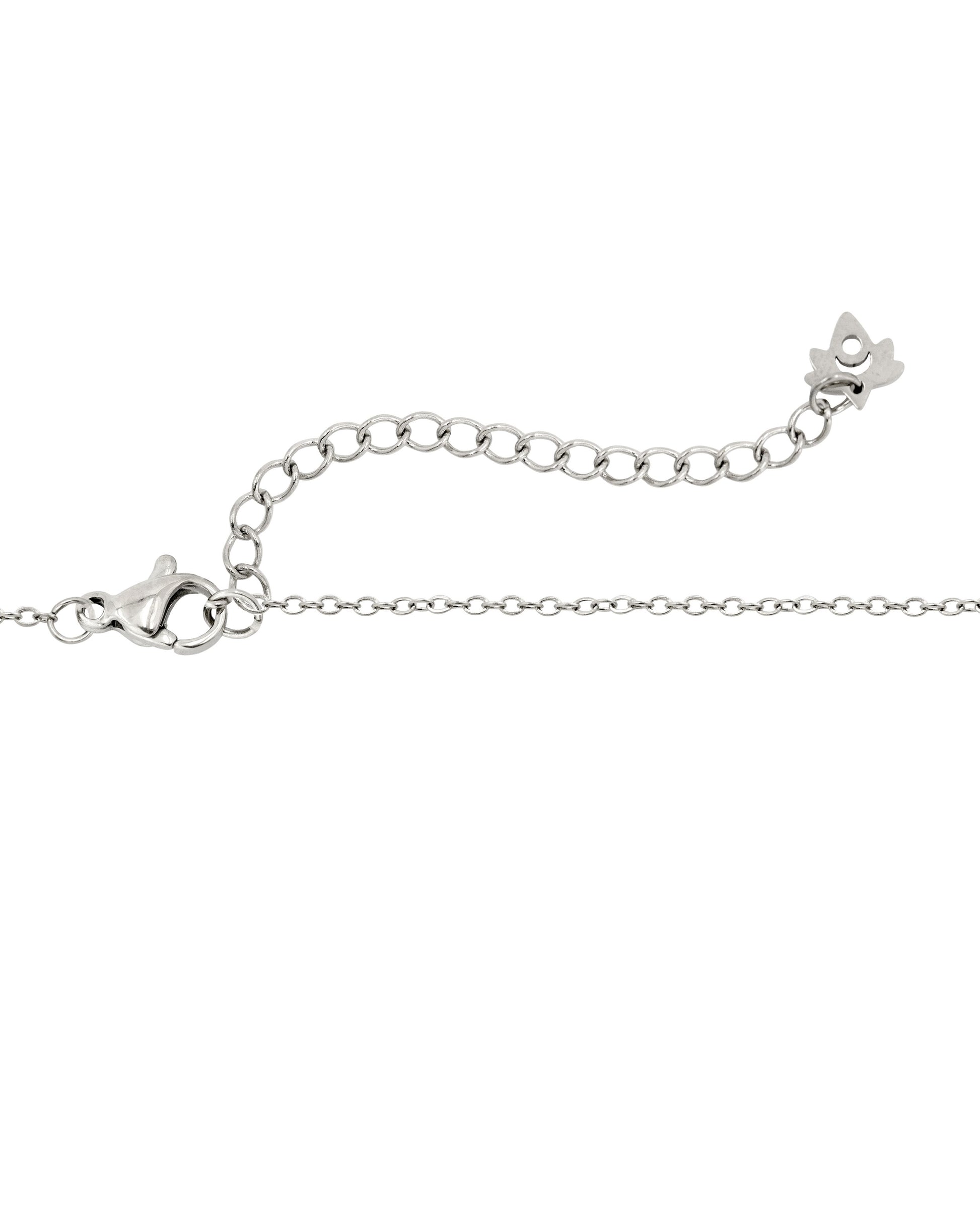 Flower 'n' Beads Necklace Silber